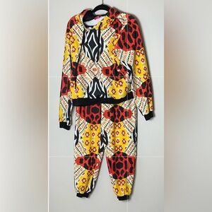 Sassy Jones Angolan Inspired Print Hoodie and Joggers